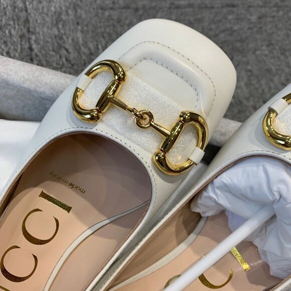 NIB Gucci Women's Ballet Flat with Horse Horsebit Shoes - Picture 4 of 6